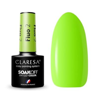 Claresa uv/led gellak 5ml fluo 2 Claresa uv/led gellak 5ml fluo 2