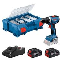 Bosch Blauw GSR 18V-65 Accu schroefboormachine | Inclusief 2x GBA 18V 4,0 Ah & GAL 18V-40 Lader | 82 Accessoires - 06019N3207 - thumbnail