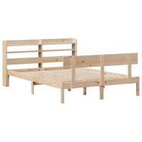 Bedframe zonder matras massief grenenhout 140x190 cm - thumbnail