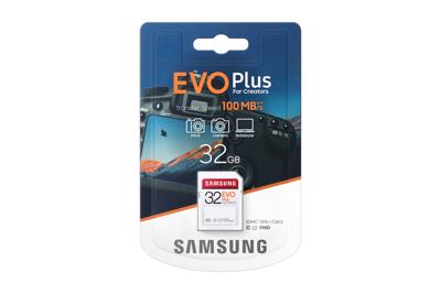 EVO Plus MB-SC32H - Flashgeheugenkaart - 32 GB - UHS-I U1 Class10 - SDHC UHS-I EVO Plus MB-SC32H - Flashgeheugenkaart - 32 GB - UHS-I U1 Class10 - SDHC UHS-I