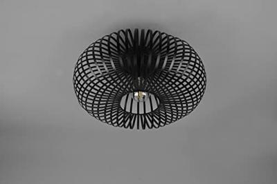 Trio Zwarte plafondlampJohann Ø 40cm - 606900132
