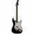 Fender American Ultra Luxe Stratocaster HSS FR Mystic Black RW elektrische gitaar met koffer - thumbnail