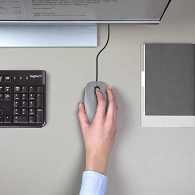 Logitech M110 stille muis mid gray