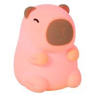 Lucide PINCHA CAPYBARA - Oplaadbare Nachtlamp Kinderkamer - Accu/Batterij - LED 3 StepDim - 1x0,5W 2100K - Beige - Essential - thumbnail