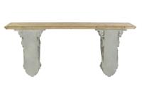 Wandtafel DKD Home Decor Grijs Spar 180 x 35 x 78 cm - thumbnail