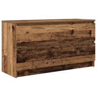 Tv-meubel 100x35x54 cm bewerkt hout oud houtkleurig - thumbnail