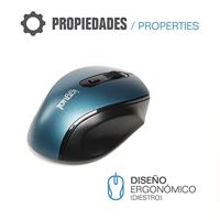 Muis iggual ERGONOMIC-M Blauw Zwart/Blauw Multicolour - thumbnail