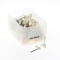 Kabelbeugels wit 6mm 6/25w - thumbnail