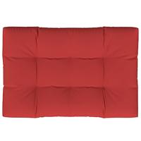 VidaXL Palletkussen 120x80x12 cm stof rood - thumbnail