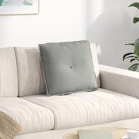 VidaXL Rugkussen lichtgrijs 50 x 45 cm microvezel stof - thumbnail