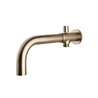 Wiesbaden Ronde Inbouw Baduitloop met Omstel - 23 cm Geborsteld Staal