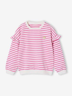 Marinetrui met ruches voor meisjes pioenroos