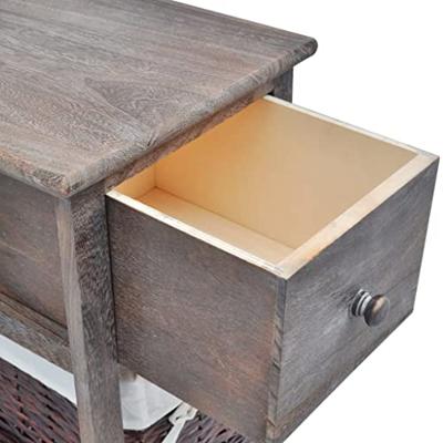 Nachtkastjes 2 st hout bruin