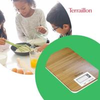 Elektronische keukenweegschaal - TERRAILLON - BAMBOE - Capaciteit 3 Kg - Bamboeblad - thumbnail