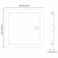 Toegangs paneel 2 pcs Wit 20 x 20 cm Staal - thumbnail
