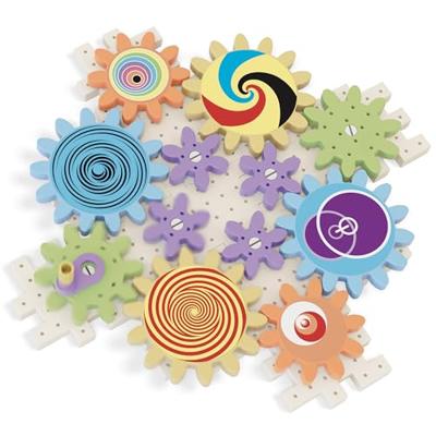 Quercetti kaleido gears play eco tandwielenset, 38dlg.