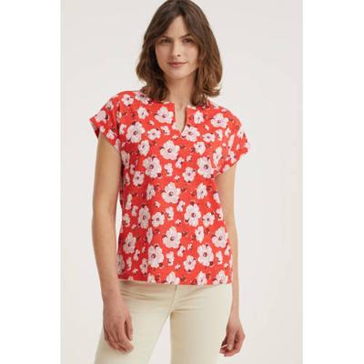 FREEQUENT gebloemde top FQVIVA rood/wit FREEQUENT gebloemde top FQVIVA rood/wit