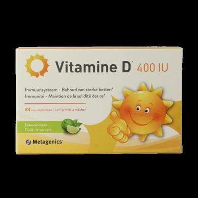 Metagenics Vitamine D 400IU 84 Kauwtabletten Metagenics Vitamine D 400IU 84 Kauwtabletten