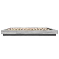 Bedframe bewerkt hout grijs sonoma eikenkleurig 180x200 cm - thumbnail