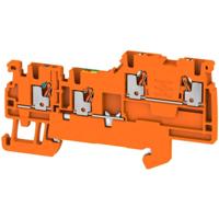 Weidmüller 2579580000 Doorgangsserieklem 3.50 mm Push-In-klem Toewijzing: Zonder PE-behuizing contact Oranje 100 stuk(s) Piece - thumbnail