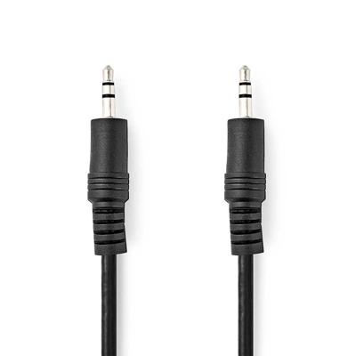 Stereo-Audiokabel | 3,5 mm Male | 3,5 mm Male | Vernikkeld | 10.0 m | Rond | Zwart Stereo-Audiokabel | 3,5 mm Male | 3,5 mm Male | Vernikkeld | 10.0 m | Rond | Zwart
