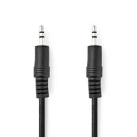 Stereo-Audiokabel | 3,5 mm Male | 3,5 mm Male | Vernikkeld | 10.0 m | Rond | Zwart - thumbnail