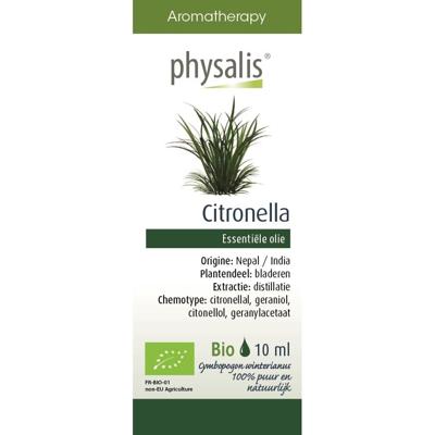 Physalis Java Citronella Olie 10ml Physalis Java Citronella Olie 10ml
