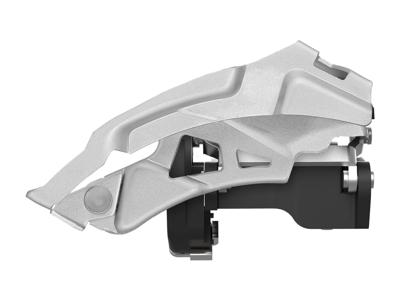 Sunrace Voorderailleur ms20 3x10 dual pull zilver