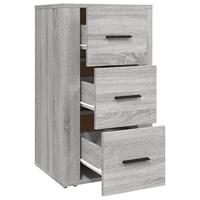 Dressoir 40x33x70 cm bewerkt hout grijs sonoma eikenkleurig - thumbnail