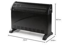 Domo convector verwarming Turbo, zwart - thumbnail