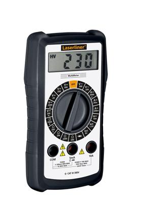 Laserliner MultiMeter Multimeter Digitaal CAT III 300 V Weergave (counts): 1999