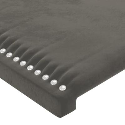 Boxspring met matras fluweel donkergrijs 80x200 cm