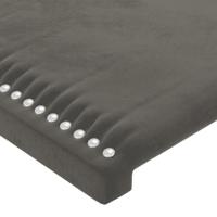 Boxspring met matras fluweel donkergrijs 80x200 cm - thumbnail