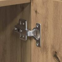 Dressoir artisanaal eikenkleurig 90 x 34 x 80 cm Bewerkt hout - thumbnail