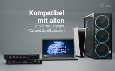 I-tec USB-C KVM Dock PRO for Three Hosts, Dual Video, with 2x Power Delivery, max 92W I-tec USB-C KVM Dock PRO for Three Hosts, Dual Video, with 2x Power Delivery, max 92W
