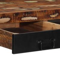 Bureau 100x50x75 cm massief gerecycled hout meerkleurig - thumbnail
