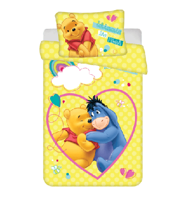 Winnie The Pooh smile dekbedovertrek 100 x135 cm - Katoen Winnie The Pooh smile dekbedovertrek 100 x135 cm - Katoen