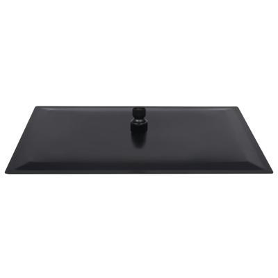 VidaXL Regendouchekop rechthoekig 40x30 cm roestvrij staal zwart
