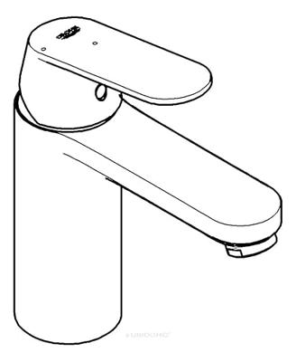 GROHE Eurosmart Cosmopolitan wastafelkraan - met medium uitloop - waterbesparend - chroom 2339800e