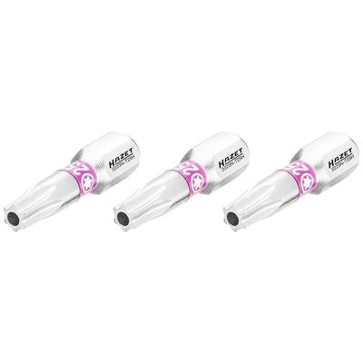 HAZET Bit 2223N-T25H/3 · 1/4 inch (6,3 mm) zeskant massief · Tamper resistant TORX®-profiel · 3-delig · SW T25H