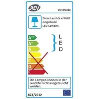 REV LED-lamp met bewegingsmelder voor vochtige ruimte LED LED vast ingebouwd 10 W Daglichtwit Grijs - thumbnail