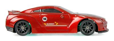 Amewi 1:43 RC auto Elektro Sportwagen Drift Sport GTR Rood Brushed 4WD RTR 2,4 GHz