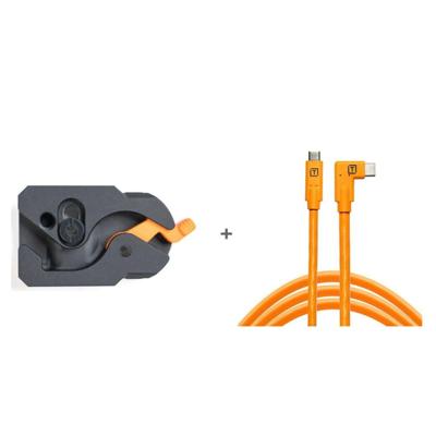 TetherGuard LeverLock & Cable Kit, USB-C to USB-C Right Angle, 4.6m