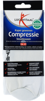 Lucovitaal Koper Geweven Compressie Steunkousen Wit 36-41 - thumbnail