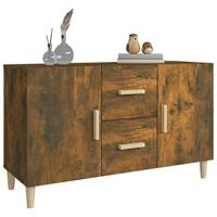 Dressoir 100x36x60 cm bewerkt hout gerookt eikenkleurig - thumbnail