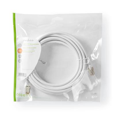Cat 8.1 S/FTP-Netwerkkabel | RJ45 Male naar RJ45 Male | 5,0 m | Wit
