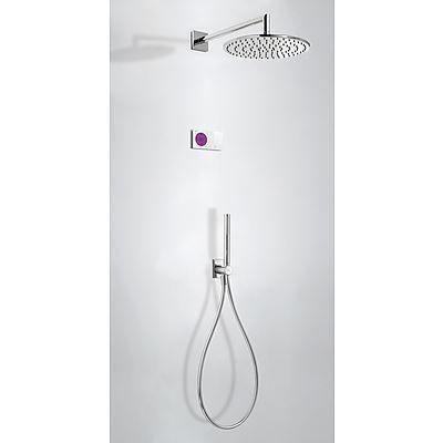 Tres electronische inbouw doucheset met regendouche chroom 09286558 Tres electronische inbouw doucheset met regendouche chroom 09286558