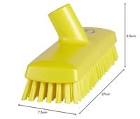 Vikan Vloerschrobber hard met waterdoorlaat 65x270 geel - thumbnail