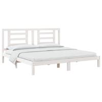 Bedframe massief hout wit 180x200 cm - thumbnail