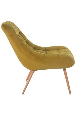 Artistiq Fauteuil 'Jurre' Velvet, kleur Geel Artistiq Fauteuil 'Jurre' Velvet, kleur Geel